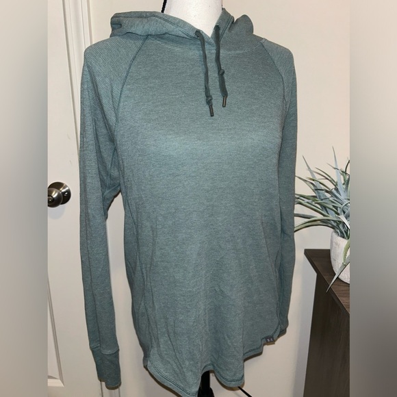Under armor womans green/blue pull over hoodie - Picture 3 of 7